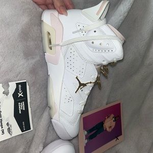 Jordan 6 Retro Gold Hoops (W), size 7.5W, stock X certified, comes with box